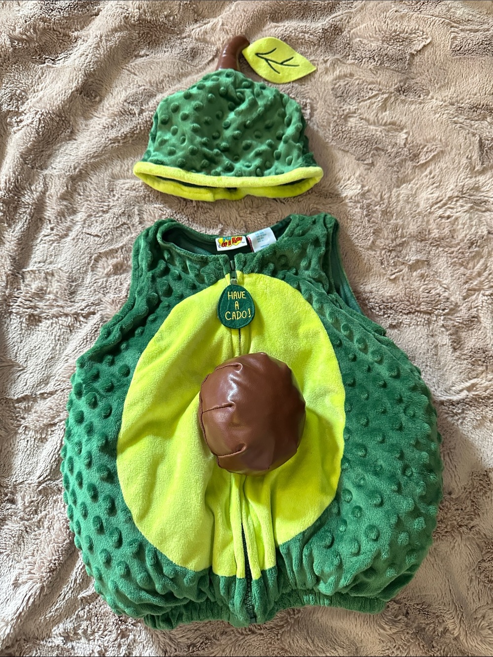 Avocado Kids Costume with Hat, 12 months